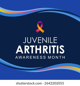 Vector illustration on the theme of Juvenile Arthritis awareness months observed each year during July. Best for banners, posters and social media.