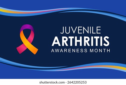 Vector illustration on the theme of Juvenile Arthritis awareness months observed each year during July. Best for banners, posters and social media.