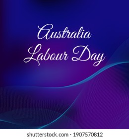 Vector illustration on the theme of 
Labour Day Australia