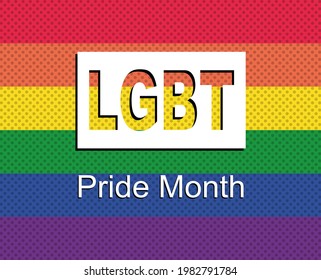 Vector illustration on the theme of LGBT month