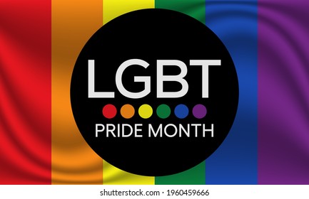 Vector Illustration On Theme Lgbtq Pride Stock Vector (Royalty Free ...