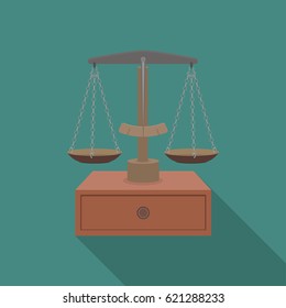 Vector illustration on the theme Libra