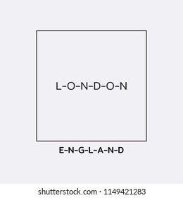 Vector illustration on the theme of London, England. Typography, t-shirt graphics, poster, print, banner, flyer, postcard