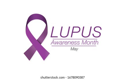 Vector illustration on the theme of Lupus erythematosus awareness month observed every year during the month of May. 