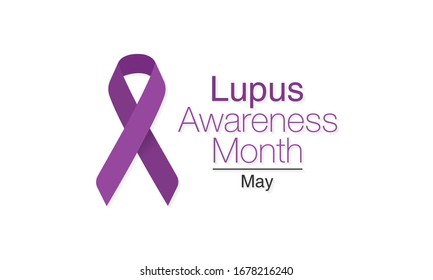 Vector illustration on the theme of Lupus erythematosus awareness month observed every year during the month of May. 