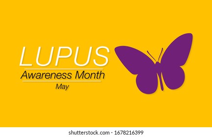 Vector illustration on the theme of Lupus erythematosus awareness month observed every year during the month of May. 