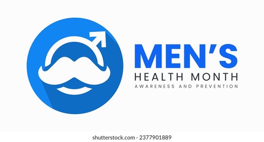 Vector illustration on the theme of Men's health awareness month (November) observed each year during November.