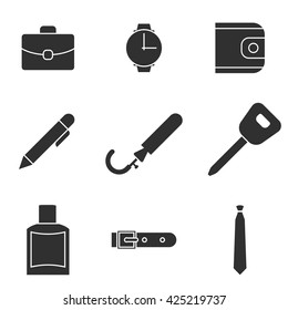 Vector illustration on the theme Men's Accessories