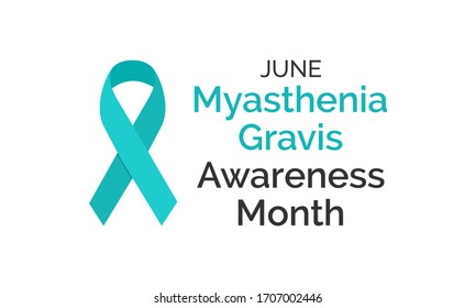 Vector illustration on the theme of Myasthenia Gravis awareness month observed each year during June.