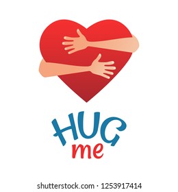 Vector illustration on the theme of National Hug Day.