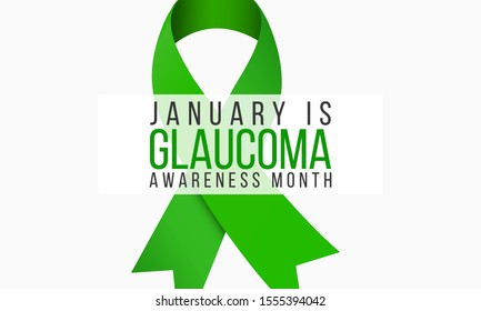 Vector illustration on the theme of National Glaucoma awareness month of January.