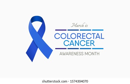 Vector illustration on the theme of national Colorectal Cancer awareness month of March.