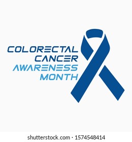 Vector illustration on the theme of national Colorectal Cancer awareness month of March.