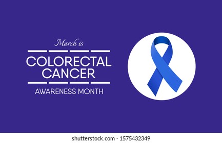 Vector illustration on the theme of national Colorectal Cancer awareness month of March.