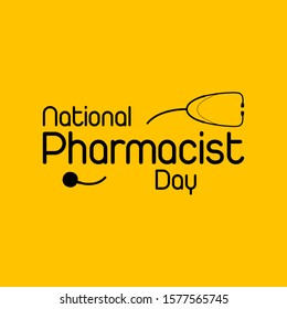 Vector illustration on the theme of National Pharmacist Day on January 12th.