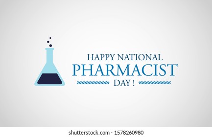 Vector illustration on the theme of National Pharmacist Day on January 12th.