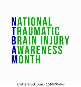 Vector illustration on the theme of National Traumatic Brain Injury awareness month of March.