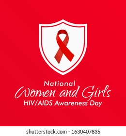 Vector illustration on the theme of National Women and Girls HIV/AIDS Awareness Day observed on March 10th.