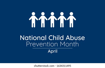 Vector illustration on the theme of National Child abuse prevention and awareness month of April.