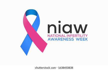 Vector illustration on the theme of National Infertility awareness week observed in last week of April before Mother's day.