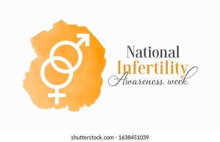 Vector Illustration On The Theme Of National Infertility Awareness Week Observed In Last Week Of April Before Mother's Day.