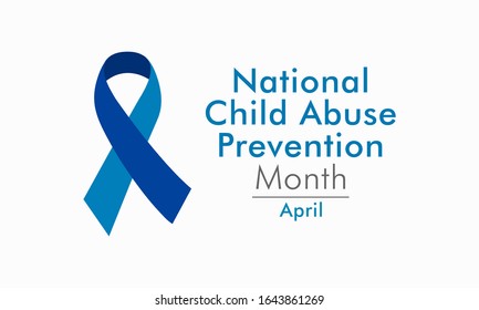 Vector illustration on the theme of National Child abuse prevention and awareness month of April.
