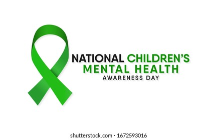Vector illustration on the theme of National Children's Mental health awareness day observed in Month of May, seeks to raise awareness about the importance of children's mental health.
