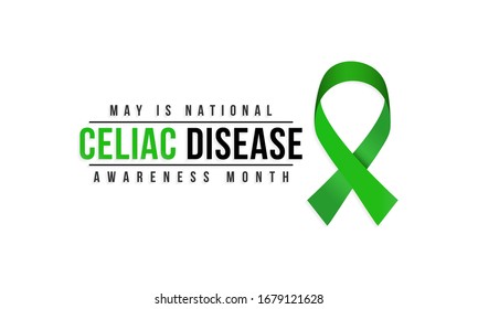 Vector illustration on the theme of National Celiac disease awareness month of May every year.