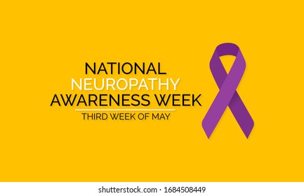 Vector illustration on the theme of National Peripheral Neuropathy awareness week observed in third full week of May.
