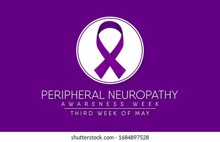 Vector illustration on the theme of National Peripheral Neuropathy awareness week observed in third full week of May.