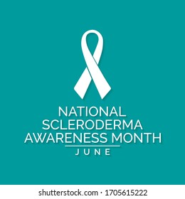 Vector illustration on the theme of National Scleroderma awareness month observed each year during June.