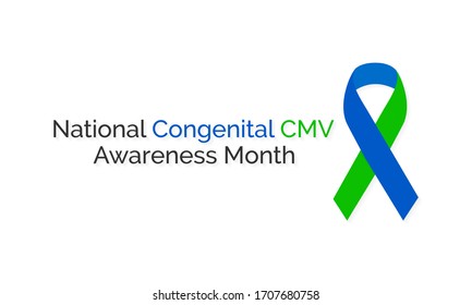 Ilustración vectorial sobre el tema del mes nacional de sensibilización sobre el citomegalovirus congénito que se celebra cada año durante el mes de junio.