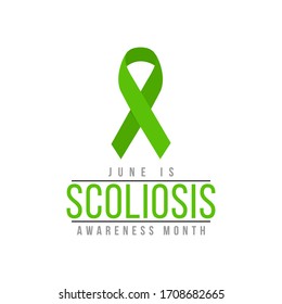 Vector illustration on the theme of National Scoliosis awareness month observed each year during June.