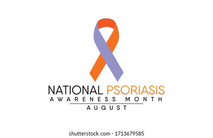 Vector illustration on the theme of National Psoriasis awareness month observed each year during August.