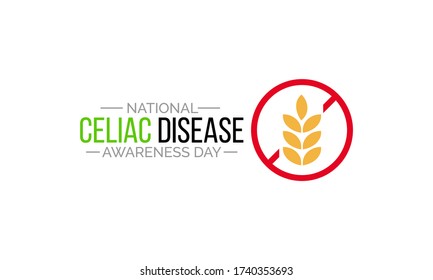 Vector illustration on the theme of National Celiac disease awareness day observed each year on September 13th.