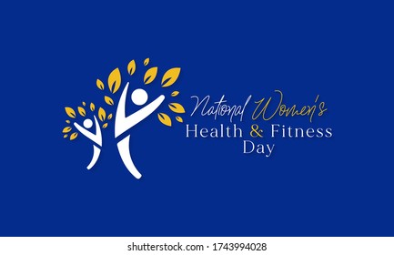 Vector illustration on the theme of national Women's health and fitness day observed each year on last Wednesday in September.