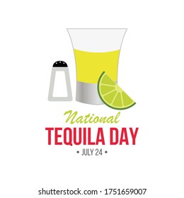 Vector illustration on the theme of National Tequila day observed each year on July 24th.