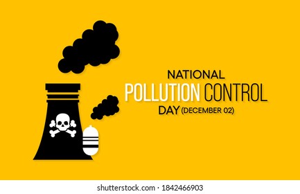 Vector illustration on the theme of National Pollution Control day observed each year on December 2nd.