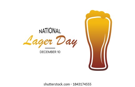 Vektorgrafik zum Thema des Tages des nationalen Lager beobachtet jedes Jahr am 10. Dezember.