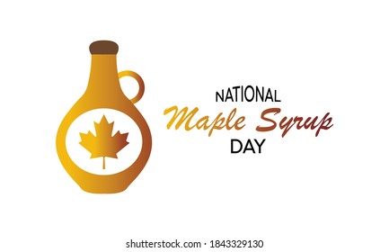 Vector illustration on the theme of National Maple syrup day observed each year on December 17th.