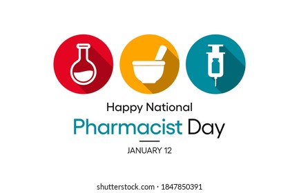 Vector illustration on the theme of National Pharmacist day observed each year on January 12th.