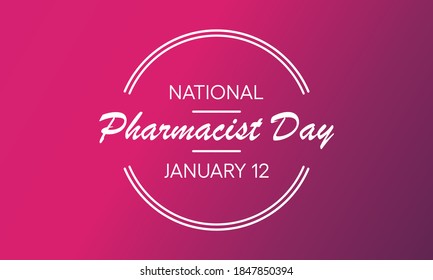Vector illustration on the theme of National Pharmacist day observed each year on January 12th.