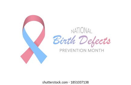 Vector illustration on the theme of National Birth Defects awareness month observed each year during January.