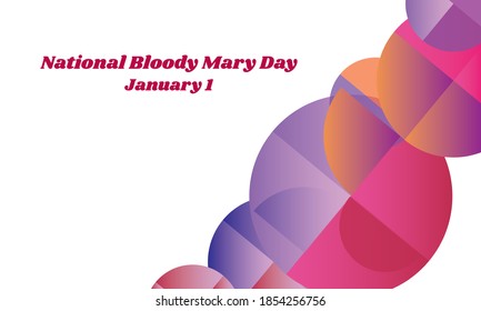 Vector illustration on the theme of National Bloody Mary Day