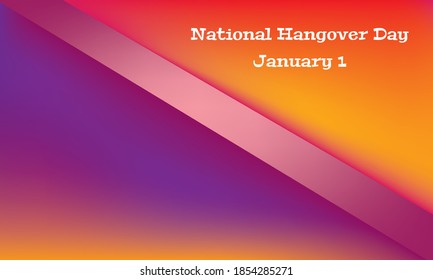 Vector illustration on the theme of National Hangover Day