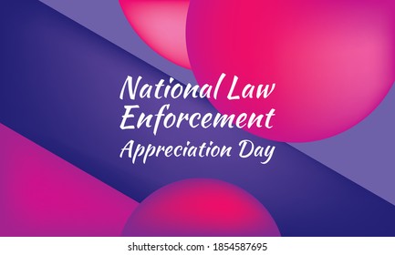 Vector illustration on the theme of National Law Enforcement Appreciation Day