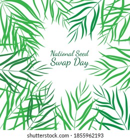 Vektorgrafik zum Thema "National Seed Swap Day"