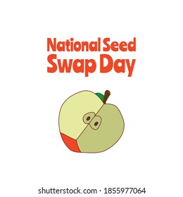 Vector illustration on the theme of National Seed Swap Day 