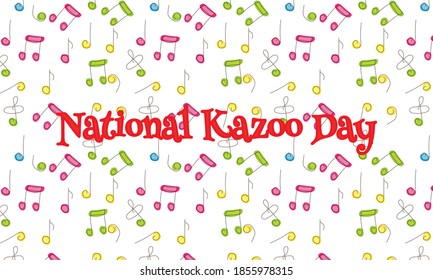 Vector Illustration On The Theme Of National Kazoo Day