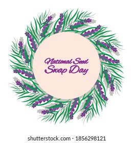 Vector illustration on the theme of National Seed Swap Day